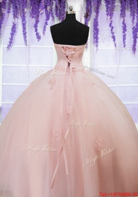 Cheap Ball Gown Sweetheart Quinceanera Dress with Appliques and Beading