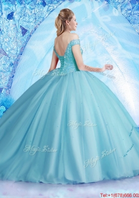 Hot Sale Big Puffy Quinceanera Dress with Off the Shoulder