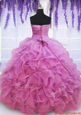 New Arrivals Sweetheart Beaded and Ruffled Quinceanera Gown in Organza