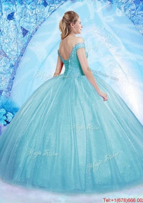 Popular Really Puffy Off the Shoulder Quinceanera Dress with Beading