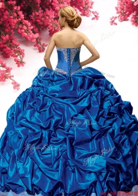 Gorgeous Applique and Pick Ups Fuchsia Quinceanera Dress in Taffeta