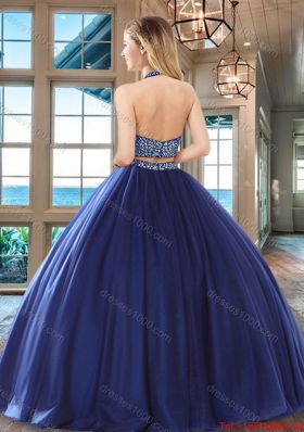 Simple Floor Length Beaded Decorated Waist Quinceanera Dress in Wine Red