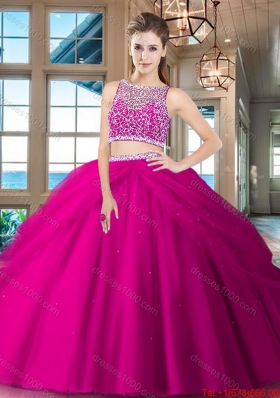 Cheap See Through Side Zipper Quinceanera Dress with Beading and Pick Ups