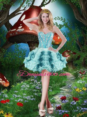 Floor Length Multi-color 15th Birthday Dress Sweetheart Sleeveless Lace Up