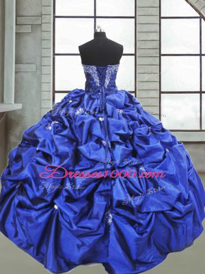 Floor Length Purple Quinceanera Gown Sweetheart Sleeveless Lace Up