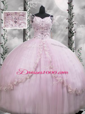 Cap Sleeves Brush Train Side Zipper Beading and Appliques Quinceanera Gown