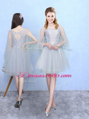 Smart Half Sleeves Lace Lace Up Quinceanera Court Dresses