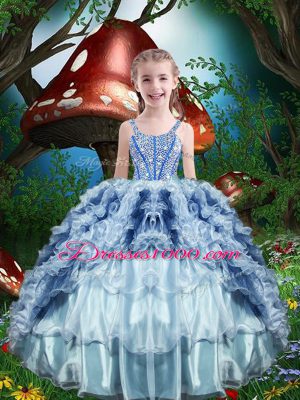 Multi-color Sweetheart Neckline Beading and Ruffles and Ruffled Layers Sweet 16 Dresses Sleeveless Lace Up