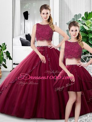 Sleeveless Zipper Floor Length Lace and Ruching Sweet 16 Quinceanera Dress