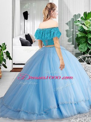 Wonderful Floor Length Burgundy Sweet 16 Dresses Tulle Sleeveless Lace and Ruffles
