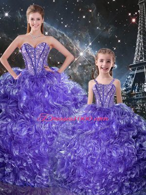 Flirting Floor Length Ball Gowns Sleeveless Purple Sweet 16 Quinceanera Dress Lace Up