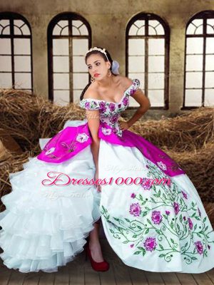 Modest Multi-color Sleeveless Taffeta Lace Up Quinceanera Gown for Military Ball and Sweet 16 and Quinceanera