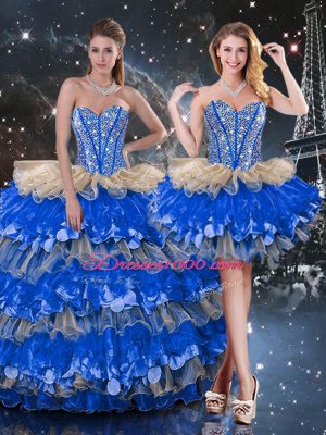 Excellent Floor Length Ball Gowns Sleeveless Multi-color Quinceanera Dress Lace Up