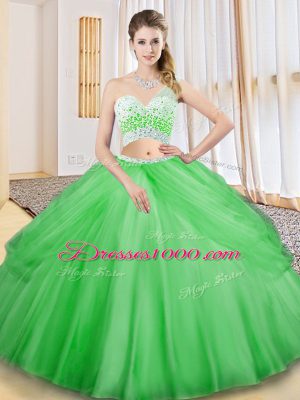 Charming Beading and Ruching and Pick Ups Quince Ball Gowns Criss Cross Sleeveless Floor Length
