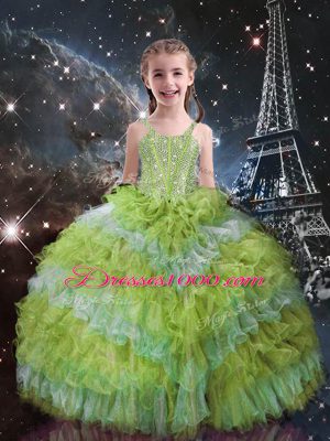 Floor Length Multi-color Ball Gown Prom Dress Sweetheart Sleeveless Lace Up