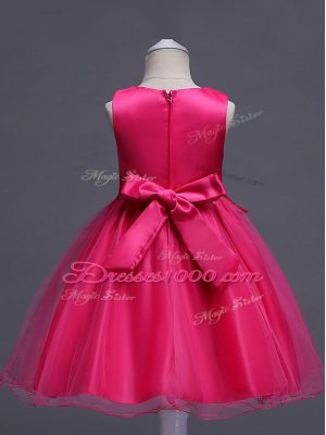 Custom Fit Sleeveless Lace Zipper Girls Pageant Dresses