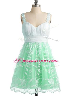 Low Price Apple Green Court Dresses for Sweet 16 Prom and Party and Wedding Party with Lace Straps Sleeveless Lace Up