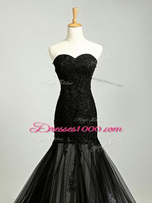 Affordable Sleeveless Lace Up Beading and Appliques Prom Dress