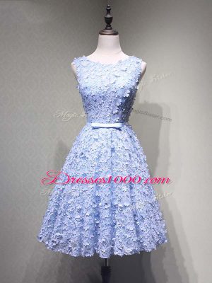 New Arrival Tulle Sleeveless Mini Length Party Dress and Belt