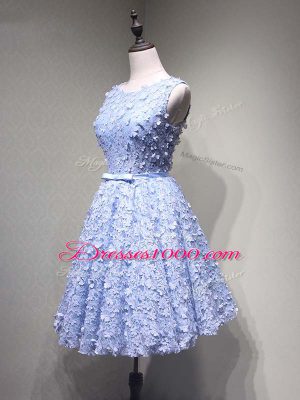 New Arrival Tulle Sleeveless Mini Length Party Dress and Belt