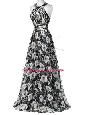 Custom Made Sleeveless Ruching Zipper Prom Dress