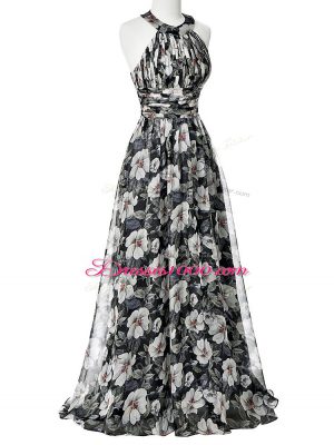 Custom Made Sleeveless Ruching Zipper Prom Dress