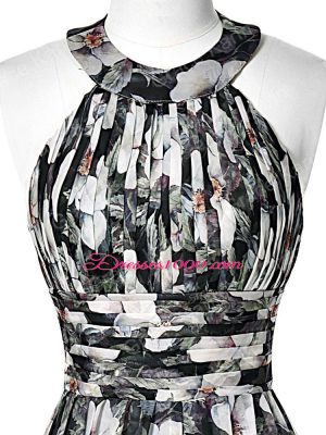 Custom Made Sleeveless Ruching Zipper Prom Dress