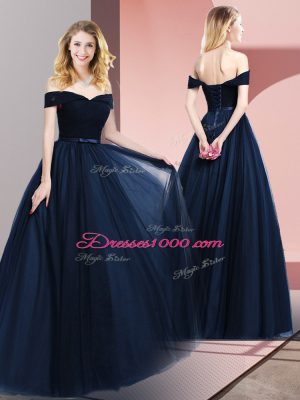 Sleeveless Beading and Ruching and Belt Lace Up Winning Pageant Gowns