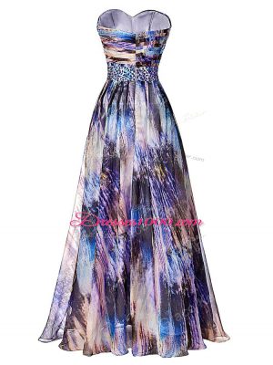 Multi-color Dress for Prom Sweetheart Sleeveless Side Zipper