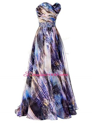 Multi-color Dress for Prom Sweetheart Sleeveless Side Zipper