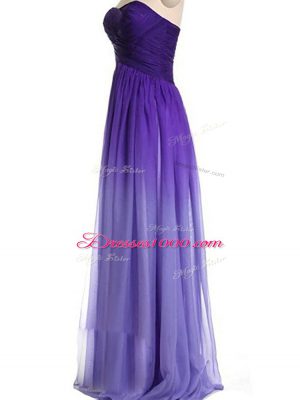 New Arrival Floor Length Empire Sleeveless Multi-color Dress for Prom Lace Up