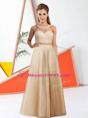 Flirting Halter Top Sleeveless Chiffon Wedding Party Dress Lace Zipper