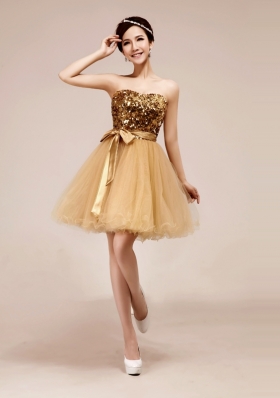 Champagne Evening Party Dresses Prom and Party and For with Beading and Sashes|ribbons Strapless Sleeveless Zipper