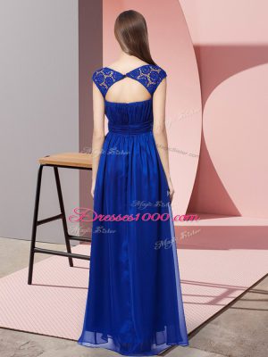 Charming Wine Red Sleeveless Chiffon Zipper for Prom and Party