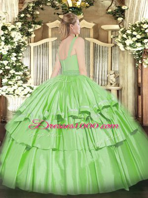 Wine Red Sleeveless Organza Zipper Sweet 16 Dress for Military Ball and Sweet 16 and Quinceanera