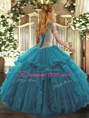 Delicate Fuchsia Sleeveless Organza Lace Up Sweet 16 Dress for Sweet 16 and Quinceanera