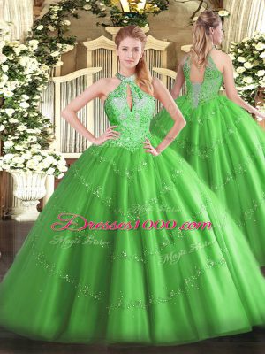 Fantastic Floor Length Lace Up Quinceanera Gown for Military Ball and Sweet 16 and Quinceanera with Beading