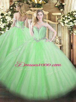 Exceptional Floor Length Ball Gown Prom Dress Sweetheart Sleeveless Lace Up