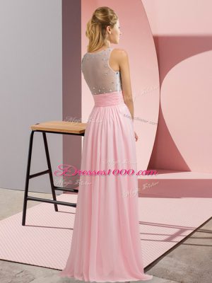 Sleeveless Beading Side Zipper Dress for Prom