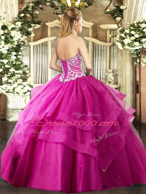 Delicate Turquoise Sleeveless Tulle Lace Up Quinceanera Dresses for Military Ball and Sweet 16 and Quinceanera