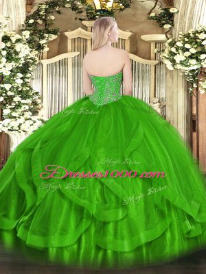 Dynamic Sleeveless Ruffles Lace Up Vestidos de Quinceanera