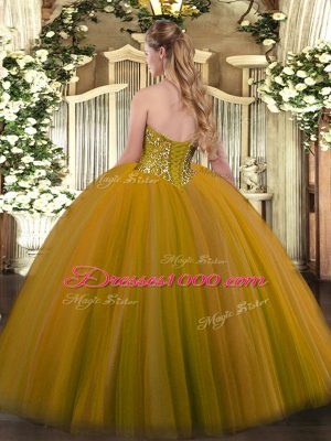 Sweetheart Neckline Beading Quinceanera Dresses Sleeveless Lace Up