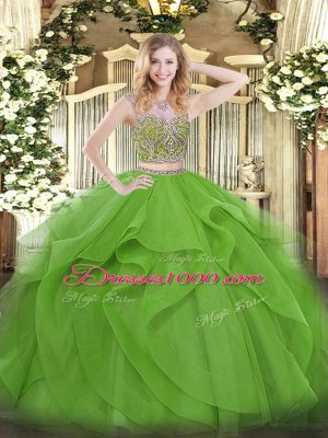 Best Sleeveless Tulle Lace Up Sweet 16 Dress for Military Ball and Sweet 16 and Quinceanera