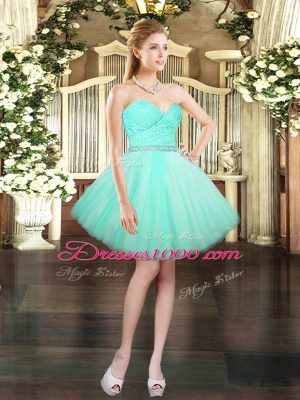 Artistic Ruching Vestidos de Quinceanera Baby Blue Lace Up Sleeveless Floor Length