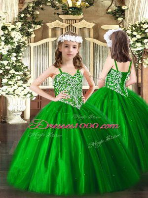 Sweetheart Sleeveless Tulle Sweet 16 Dresses Beading Lace Up