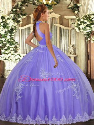 Glorious Rose Pink Sleeveless Beading and Appliques Floor Length 15 Quinceanera Dress