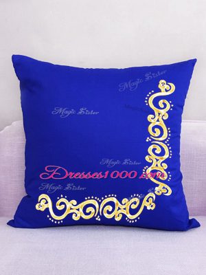 Luxurious Royal Blue Sweetheart Neckline Embroidery and Ruffles Sweet 16 Quinceanera Dress Sleeveless Lace Up