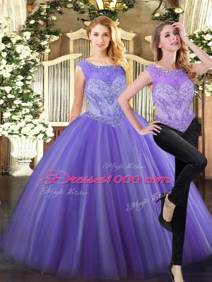 Charming Sleeveless Beading Zipper Sweet 16 Dresses