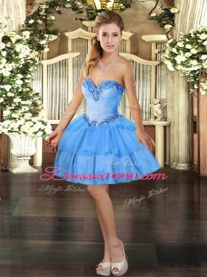 Simple Organza Sleeveless Floor Length Quince Ball Gowns and Beading and Ruffled Layers