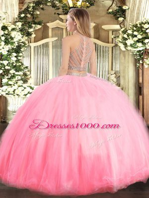 Fantastic Sleeveless Zipper Floor Length Beading Sweet 16 Quinceanera Dress